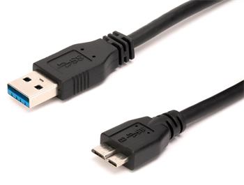AKASA kabel USB3.0 Typ-A na micro USB3.0 Typ-B / AK-CBUB04-10BK / černý / 1m