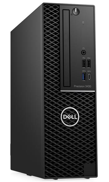 Dell Precision 3430 SF E-2146G/16GB/256GB SSD+1TB/P1000-4GB/USB-C/DP/W10P/3RNBD/Černý