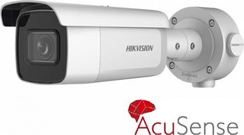 Hikvision 2MPix IP Bullet AcuSense kamera; IR 60m, Audio, Alarm, IP67, IK10