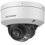 Hikvision 4MPix IP Dome Hybrid ColorVu AcuSense kamera; LED/IR 40m, WDR 140dB, audio, alarm, IP67, IK10