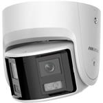 Hikvision 4MPix IP Turret ColorVu AcuSense panoramatická kamera; IR 30m, WDR 120dB, Audio, Alarm, Mikrofon