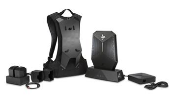 HP Z4 VR Backpack/ i7-7820HQ/ 16GB DDR4/ 256GB SSD/ P5200 16GB/ W10P + battery pack, charger, dock