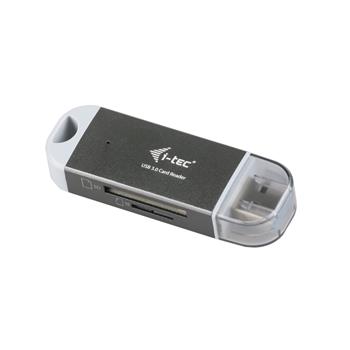 i-tec USB 3.0 DUAL Card Reader micro / SDXC -šedá