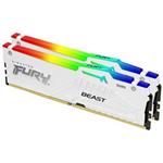Kingston FURY Beast White/DDR5/32GB/5200MHz/CL40/2x16GB/RGB/White