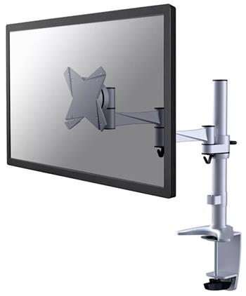 Neomounts FPMA-D1330SILVER / Flat Screen Desk Mount (clamp/grommet) / Silver