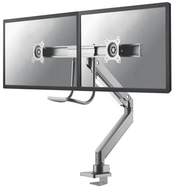 Neomounts Select NM-D775DXSILVER / Flat Screen Desk mount (10-32") desk clamp/grommet / Silver
