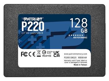 PATRIOT P220/128GB/SSD/2.5"/SATA/3R