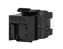 Solarix - keystone rychlozařezávací CAT6 UTP RJ45 černý pro kleště