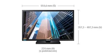 Samsung LED LCD 24" S24E650 - PLS/1920x1080/1000:1/4ms/250cd/D-SUB/DP/HDMI/USB