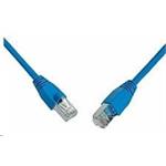 Solarix -  patch kabel CAT5E SFTP PVC 0,5m modrý