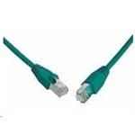 Solarix - patch kabel CAT5E SFTP PVC 0,5m zelený snag-proof