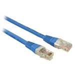 Solarix - patch kabel CAT5E UTP PVC 0,5m modrý non-snag proof