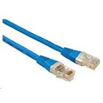 Solarix - patch kabel CAT5E UTP PVC 1m modrý non-snag proof