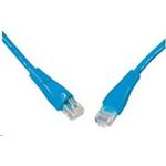 Solarix - patch kabel CAT5E UTP PVC 1m modrý snag-proof