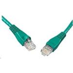 Solarix - patch kabel CAT5E UTP PVC 3m zelený snag-proof
