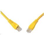 Solarix - patch kabel CAT5E UTP PVC 3m žlutý snag-proof