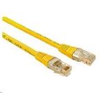 Solarix - patch kabel CAT5E UTP PVC 3m žlutý