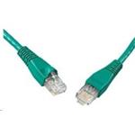 Solarix - patch kabel CAT5E UTP PVC 7m zelený snag-proof