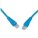 Solarix - patch kabel CAT6 UTP PVC 0,5m modrý
