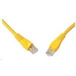 Solarix - patch kabel CAT6 UTP PVC 0,5m žlutý snag proof
