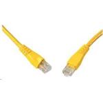 Solarix - patch kabel CAT6 UTP PVC 10m žlutý snag proof