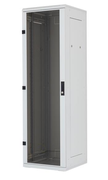 Triton 19' rozvaděč stojanový 45U/600x600, skleněné dveře, šedá