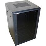 XtendLan 32U/600x800 stojanový, černý, skleněné dveře, plná záda