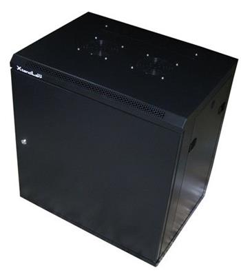 XtendLan 9U/600x450, na zeď, jednodílný, plné dveře, úprava proti vykradení