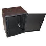 XtendLan Rozvaděč, 19", stojanový, výška 32U, 600x600, skleněné dveře, kouřové sklo, plná záda, black