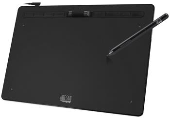 Adesso CYBERTABLET K12/ grafický tablet 12” x 7”/ 8192 urovní tlaku/ 8 programovatelných tlačítek/ scroll koliesko/ USB