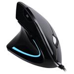 Adesso iMouse E9/ pro leváky/ drátová myš/ vertikální ergonomická/ optická/ podsvícená/ 800-2400 DPI/ USB/ černá