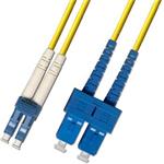 ADEX optický patch cord, LCupc/SCupc, SM 9/125, Duplex, 0,5m