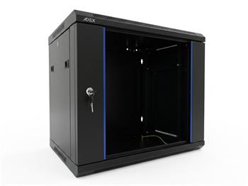 ADEX rozvaděč 18U, 450mm, černý, nástěnný, rozložený