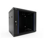 ADEX rozvaděč 18U, 600mm, černý, nástěnný, rozložený