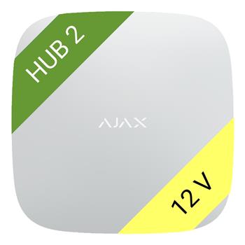 Ajax Hub 2 12V, bílá