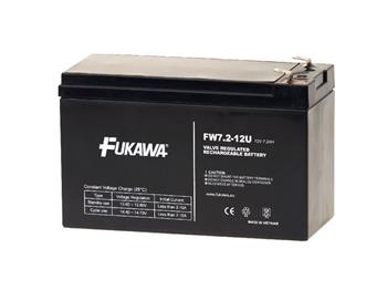akumulátor FUKAWA FW 7,2-12 F1U (12V; 7,2Ah; faston F1-4,7mm; životnost 5let)