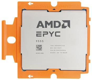 AMD EPYC 9555 / 3.2 GHz base / 64C / 128T / 256 MB / Socket SP5 / TRAY / 12m záruka
