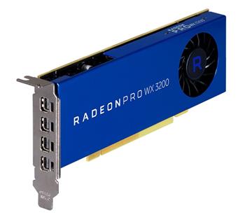 AMD Radeon™ PRO WX 3200 - 4GB GDDR5, 4xmDP