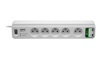 APC Essential SurgeArrest 5 zásuvek s 2 USB porty 5 V, 2,4A