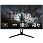 AROZZI NOVA herní monitor 24,5" 25T1K400 Black/ LED/ IPS/ 1920x1080/ 400Hz/ 1000:1/ 1ms/ 2xHDMI/ 2xDP/ černý