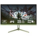 AROZZI NOVA herní monitor 24,5" 25T1K400 Forest Green/ LED/ IPS/ 1920x1080/ 400Hz/ 1000:1/ 1ms/ 2xHDMI/ 2xDP/ zelený