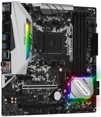 ASRock B450M Steel Legend / AM4 / 4x DDR4 DIMM / HDMI / DP / M.2 / USB-C / mATX