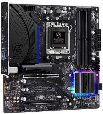 ASRock B650M PG Riptide / AMD B650 / AM5 / 4x DDR5 DIMM / 2x M.2 / HDMI / DP / USB-C / mATX