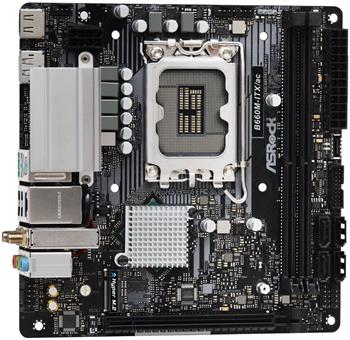 ASRock B660M-ITX/AC / LGA1700 / Intel B660 / 2x DDR4 DIMM / HDMI / DP / M.2 / WiFi / Mini-ITX