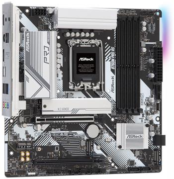 ASRock B760M Pro RS / Intel B760 / LGA1700 / 4x DDR5 DIMM / 3x M.2 / HDMI / DP / USB-C / mATX