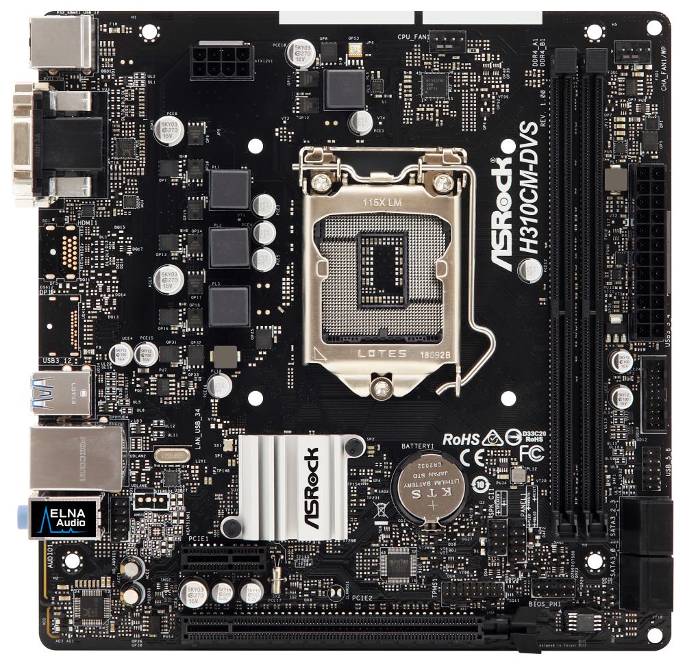 Материнская плата asrock h310cm dvs какие процессоры поддерживает