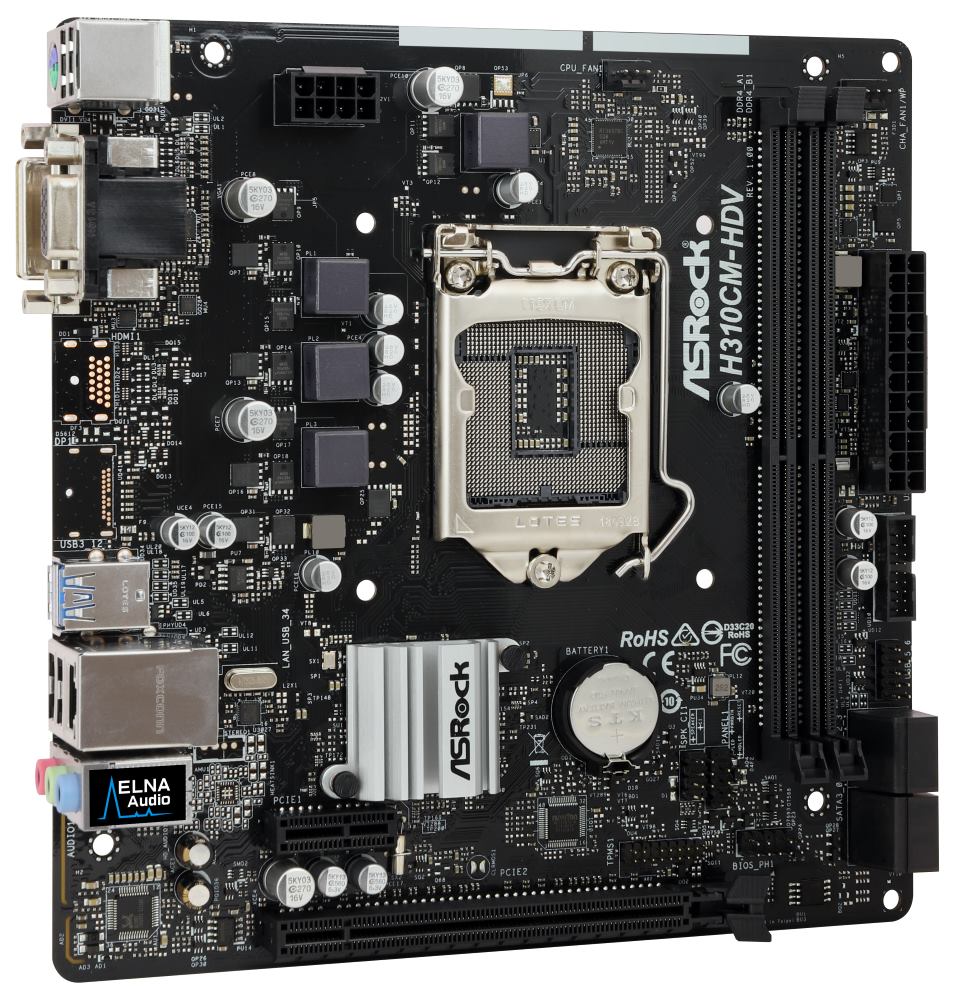 Материнская плата asrock h310cm dvs какие процессоры поддерживает