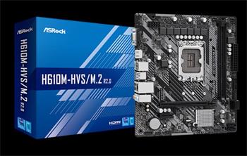 ASROCK H610M-HVS/M.2 R2.0 (intel 1700, 2xDDR4 3200MHz, 4xSATA3, M.2, HDMI +VGA, 1xGLAN, mATX)