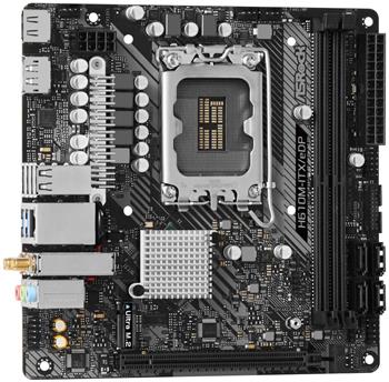 ASRock H610M-ITX/eDP / LGA1700 / Intel H610 / 2x DDR4 / HDMI / DP / M.2 / WiFi / Mini-ITX