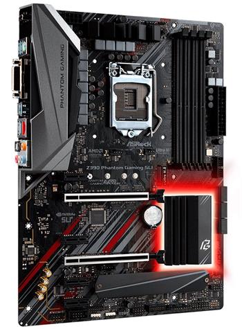 ASRock Z390 PHANTOM GAMING SLI / LGA1151 / Intel Z390 / 4x DDR4 DIMM / HDMI / DVI-D / M.2 / USB Type-C / ATX